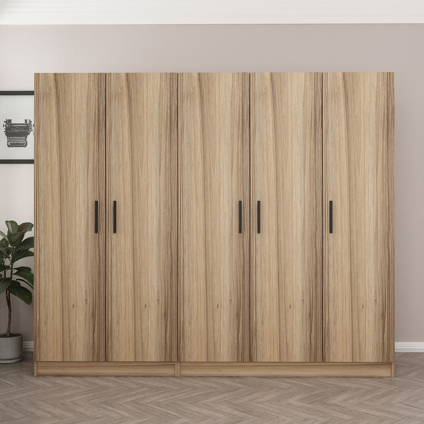 Ντουλάπα 225x190x52 εκ Dore 506MNR2596