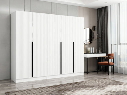 Ντουλάπα 225x210x52 εκ Λευκό 506MNR2604
