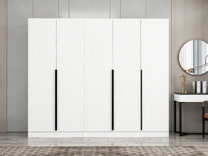 Ντουλάπα 225x210x52 εκ Λευκό 506MNR2604