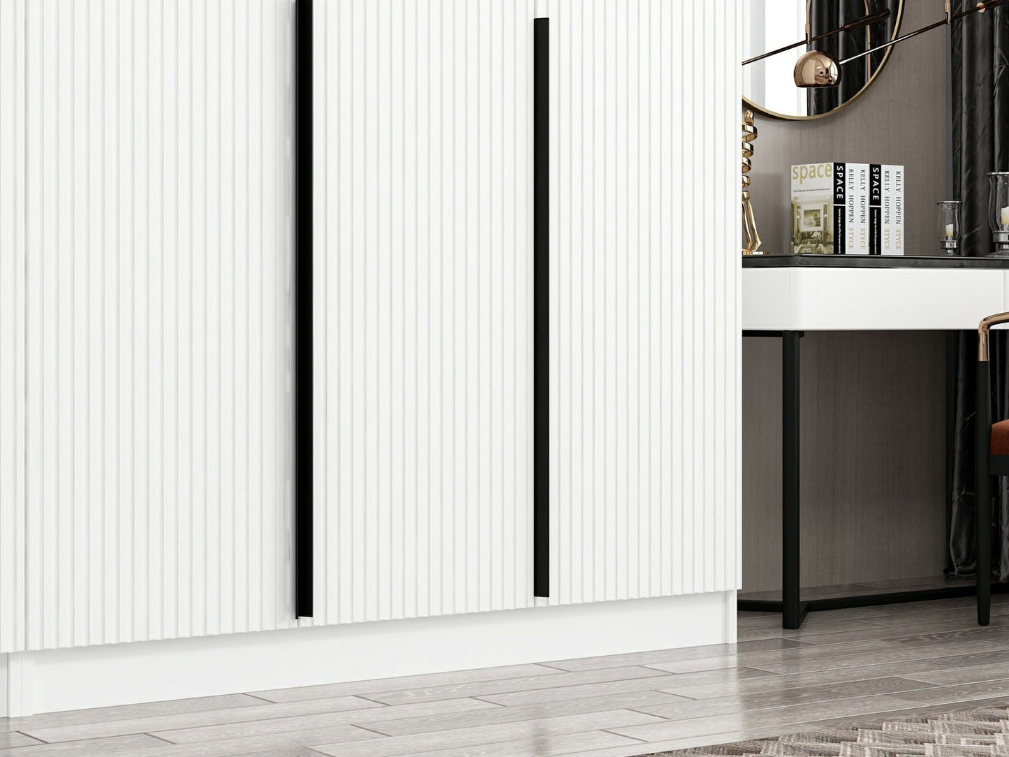 Ντουλάπα 225x210x52 εκ Λευκό 506MNR2604