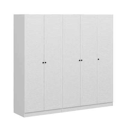 Ντουλάπα 225x190x52 εκ Λευκό 506MNR2609