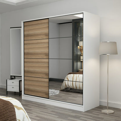 Ντουλάπα 180x210x52 εκ White Dore 506MNR2626