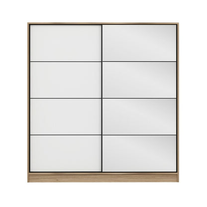 Ντουλάπα 180x190x52 εκ Dore White 506MNR2631