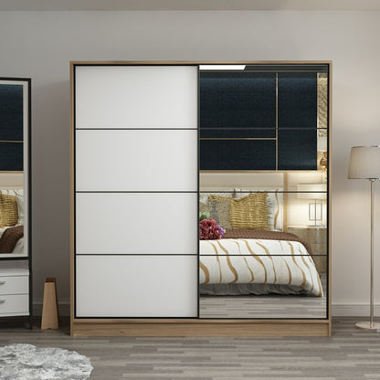 Ντουλάπα 180x210x52 εκ Dore White 506MNR2632
