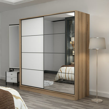 Ντουλάπα 180x210x52 εκ Dore White 506MNR2632