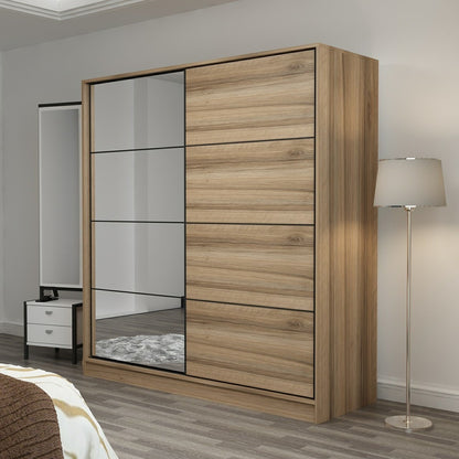 Ντουλάπα 180x190x60 εκ Dore 506MNR2633