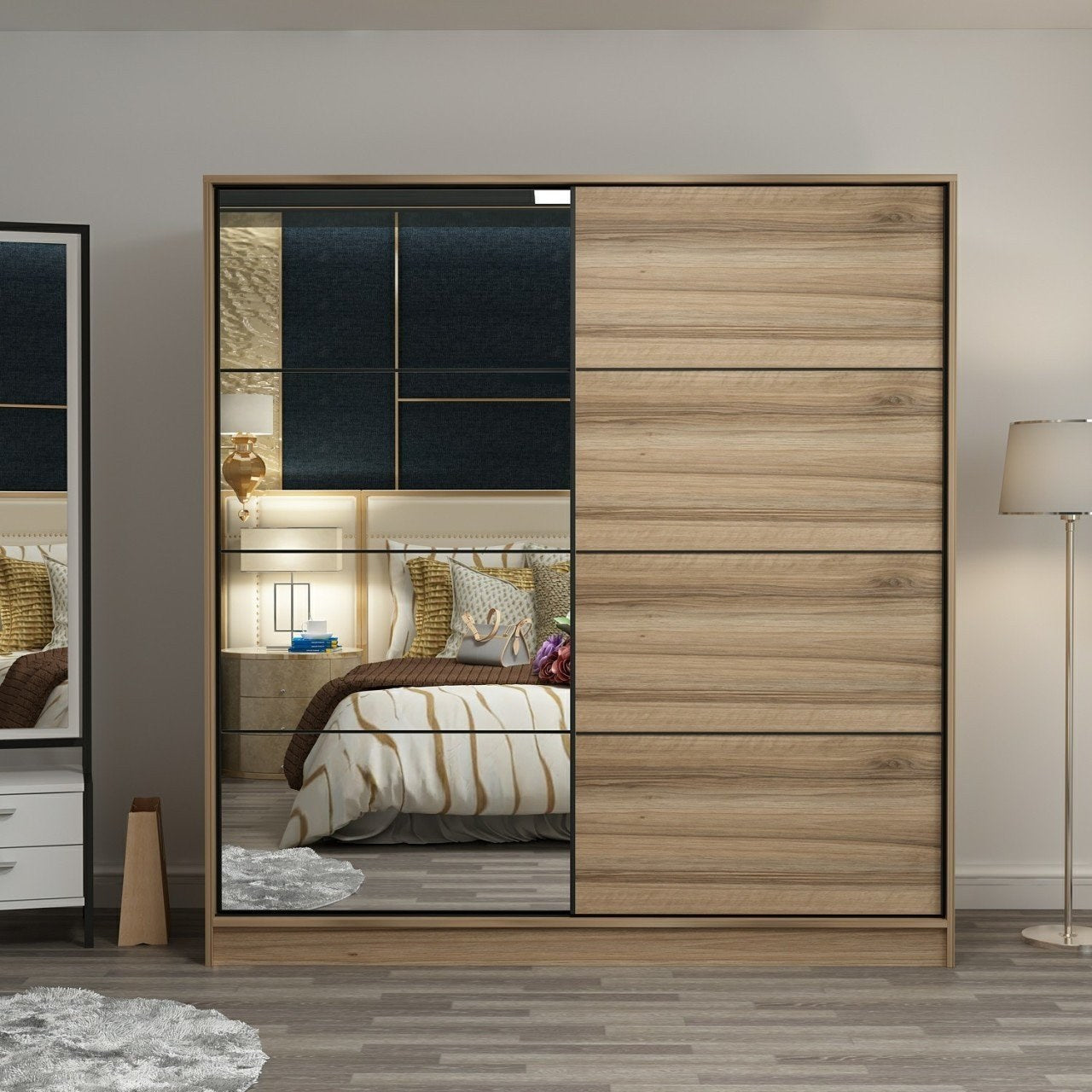 Ντουλάπα 180x210x60 εκ Dore 506MNR2634