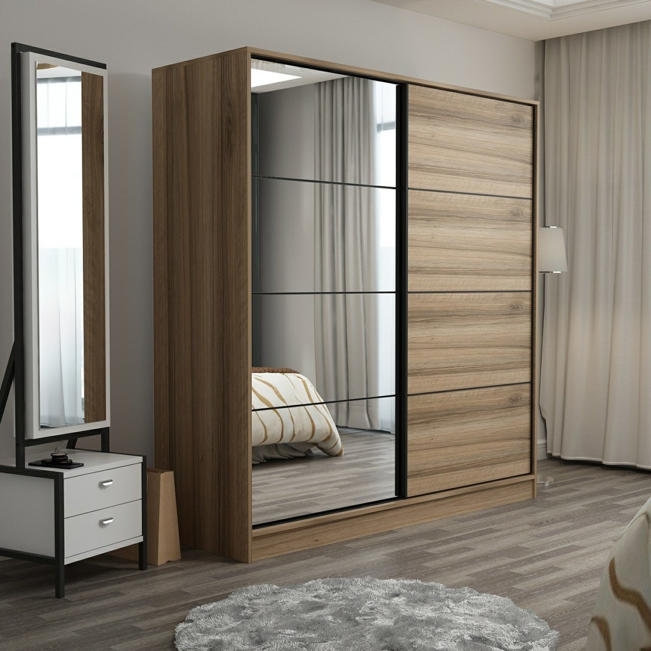 Ντουλάπα 180x210x60 εκ Dore 506MNR2634