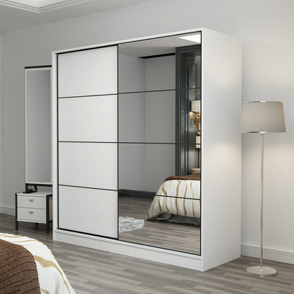 Ντουλάπα 220x210x52 εκ Λευκό 506MNR2639