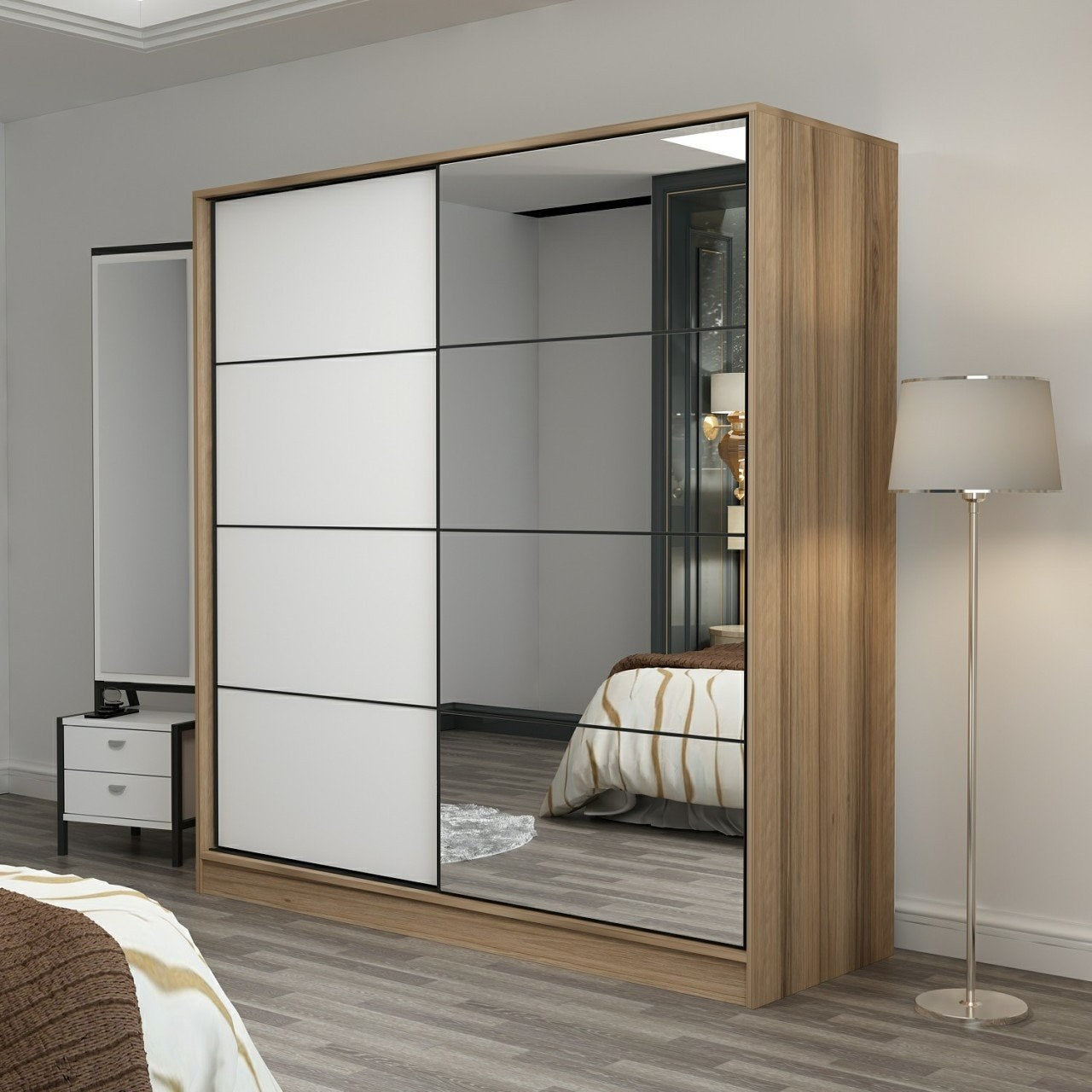 Ντουλάπα 220x210x52 εκ Dore 506MNR2642