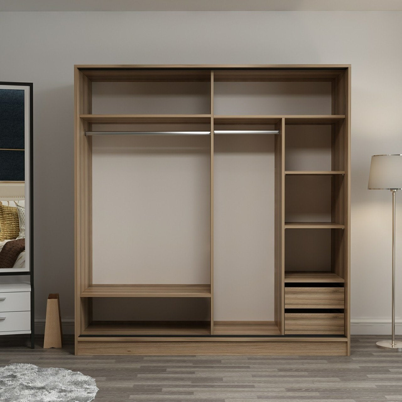 Ντουλάπα 220x210x52 εκ Dore 506MNR2643