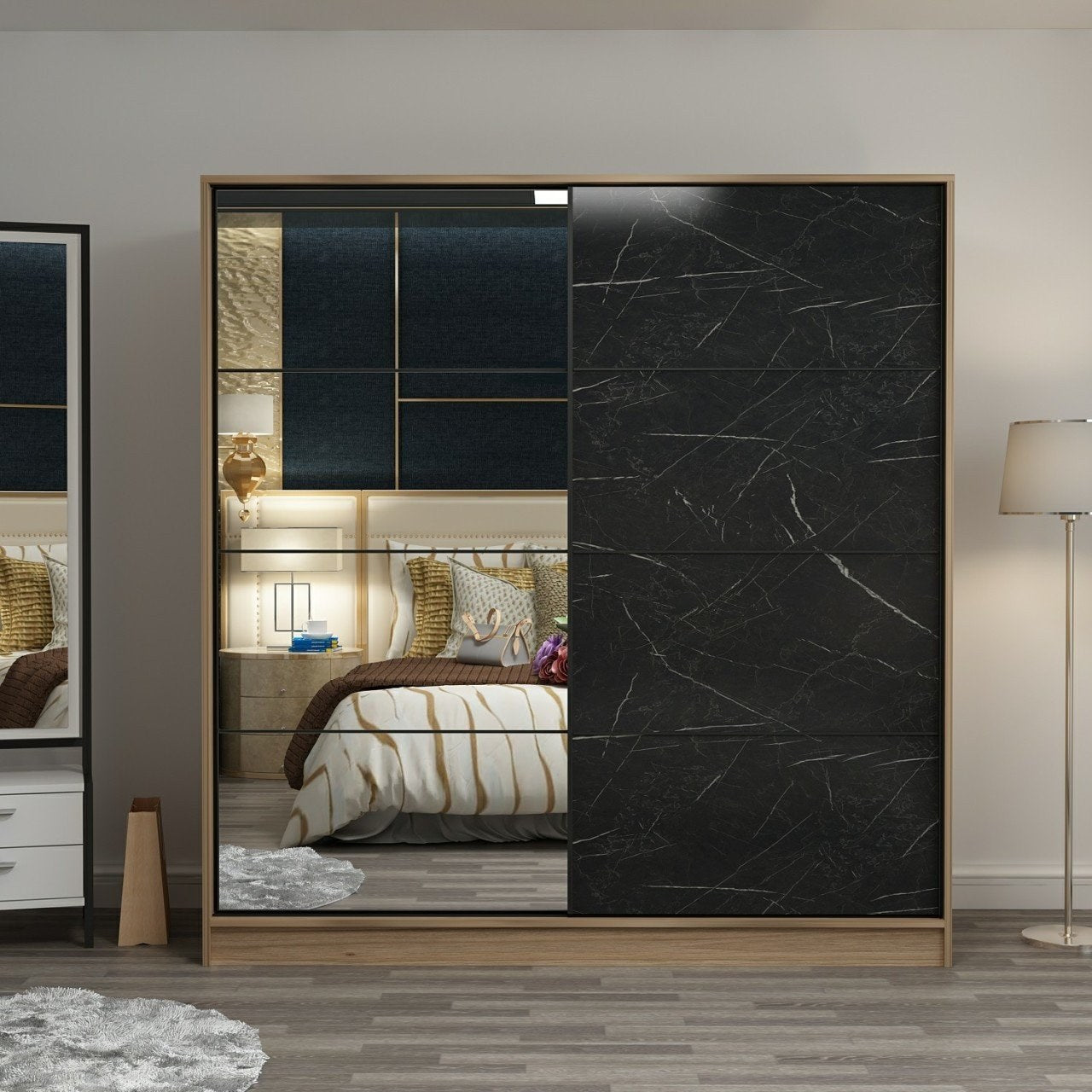 Ντουλάπα 220x210x52 εκ Dore 506MNR2645