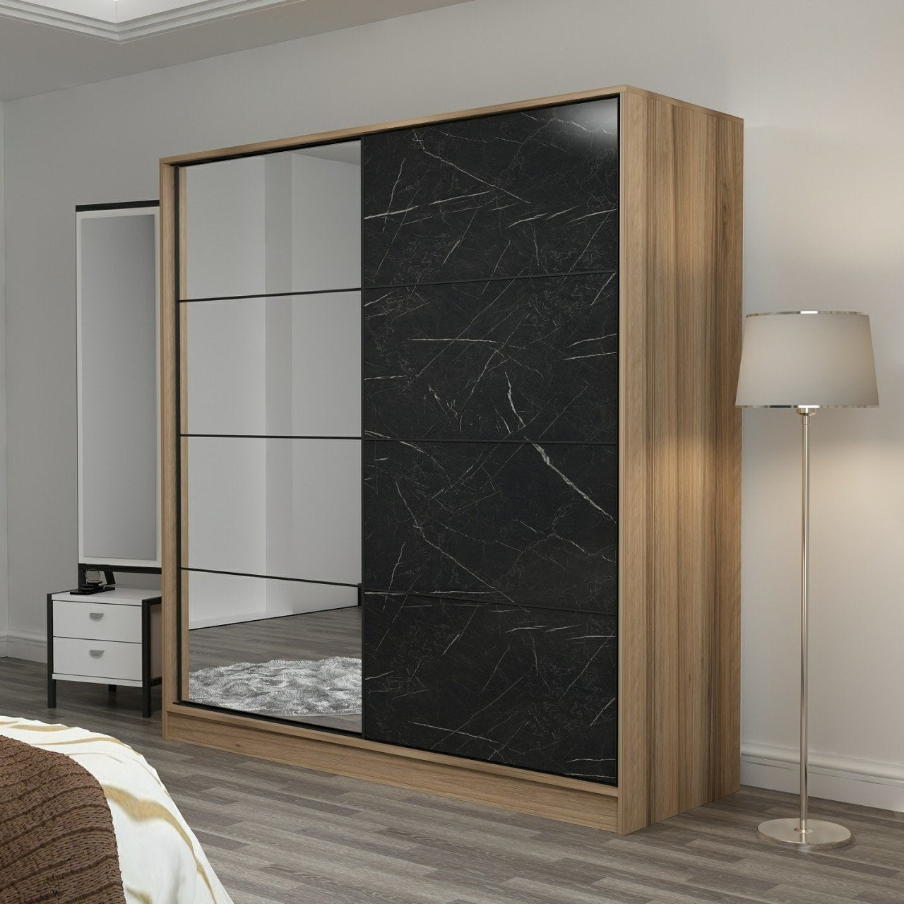 Ντουλάπα 220x210x52 εκ Dore 506MNR2645