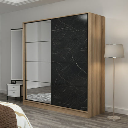 Ντουλάπα 220x210x52 εκ Dore 506MNR2645