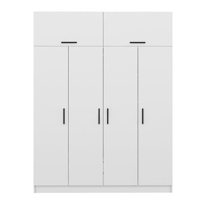 Ντουλάπα 180x235x52 εκ Λευκό 506MNR2649