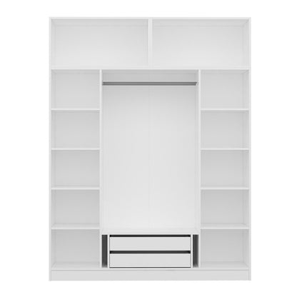 Ντουλάπα 180x255x52 εκ Λευκό 506MNR2650