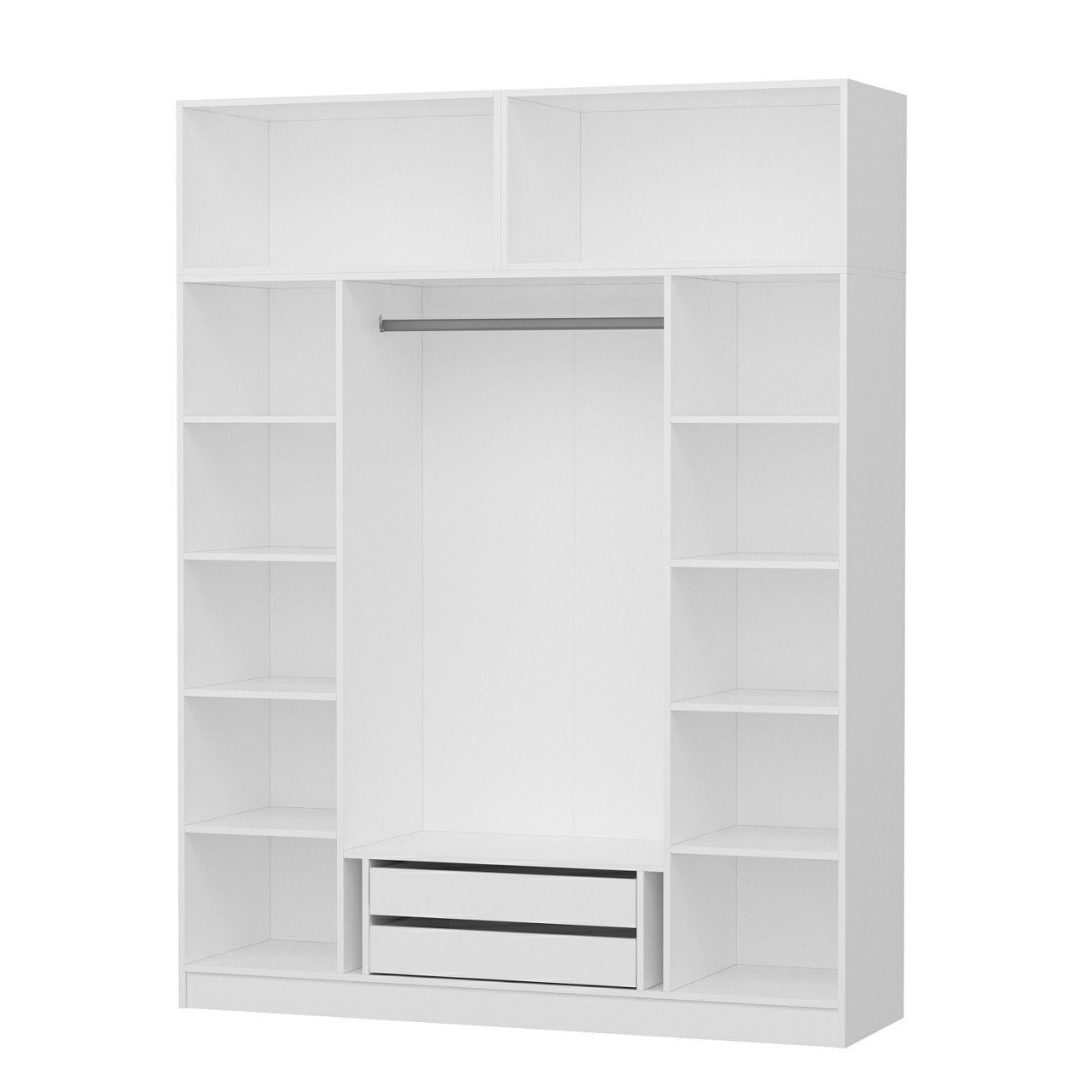 Ντουλάπα 180x255x52 εκ Λευκό 506MNR2650