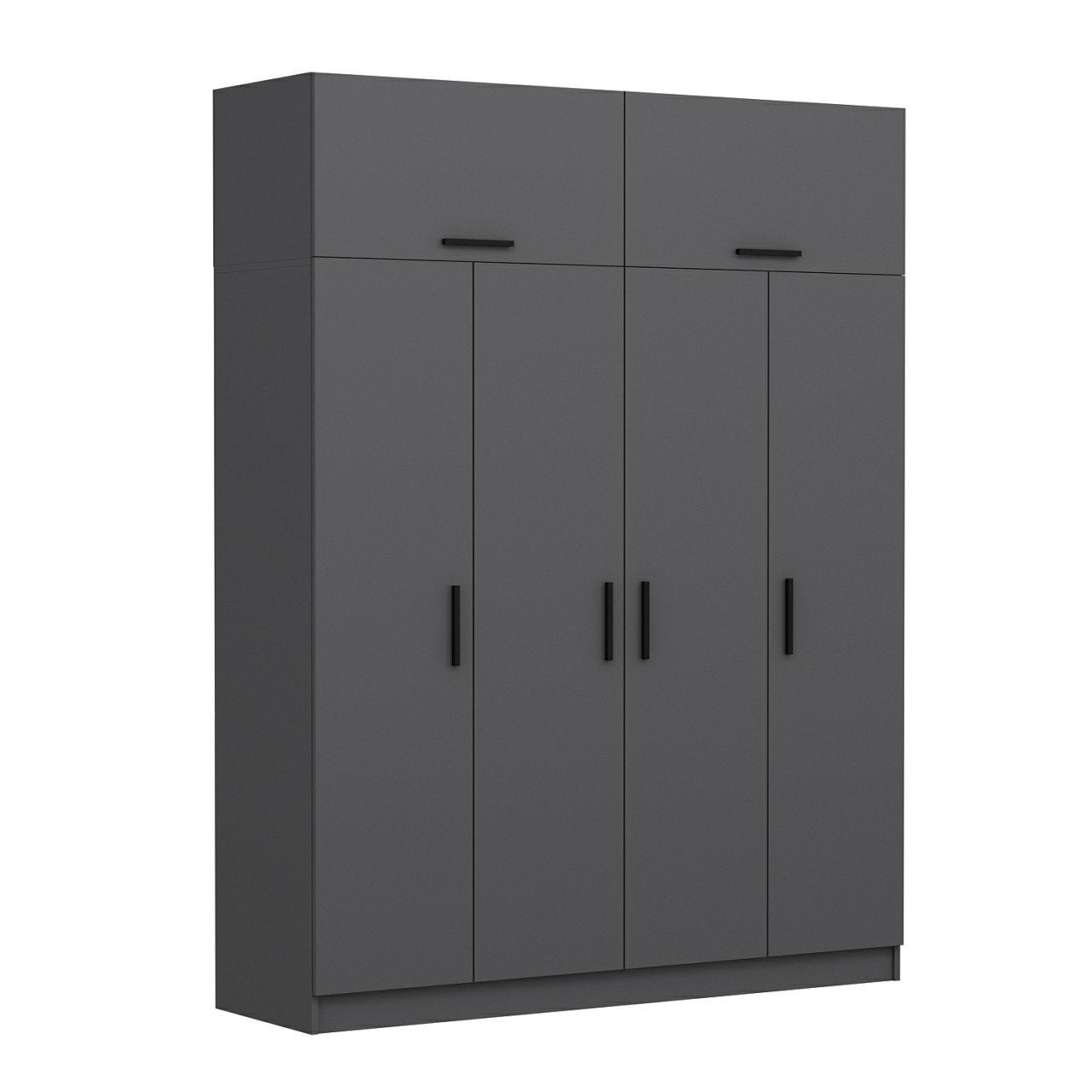 Ντουλάπα 180x235x52 εκ Ανθρακί 506MNR2661