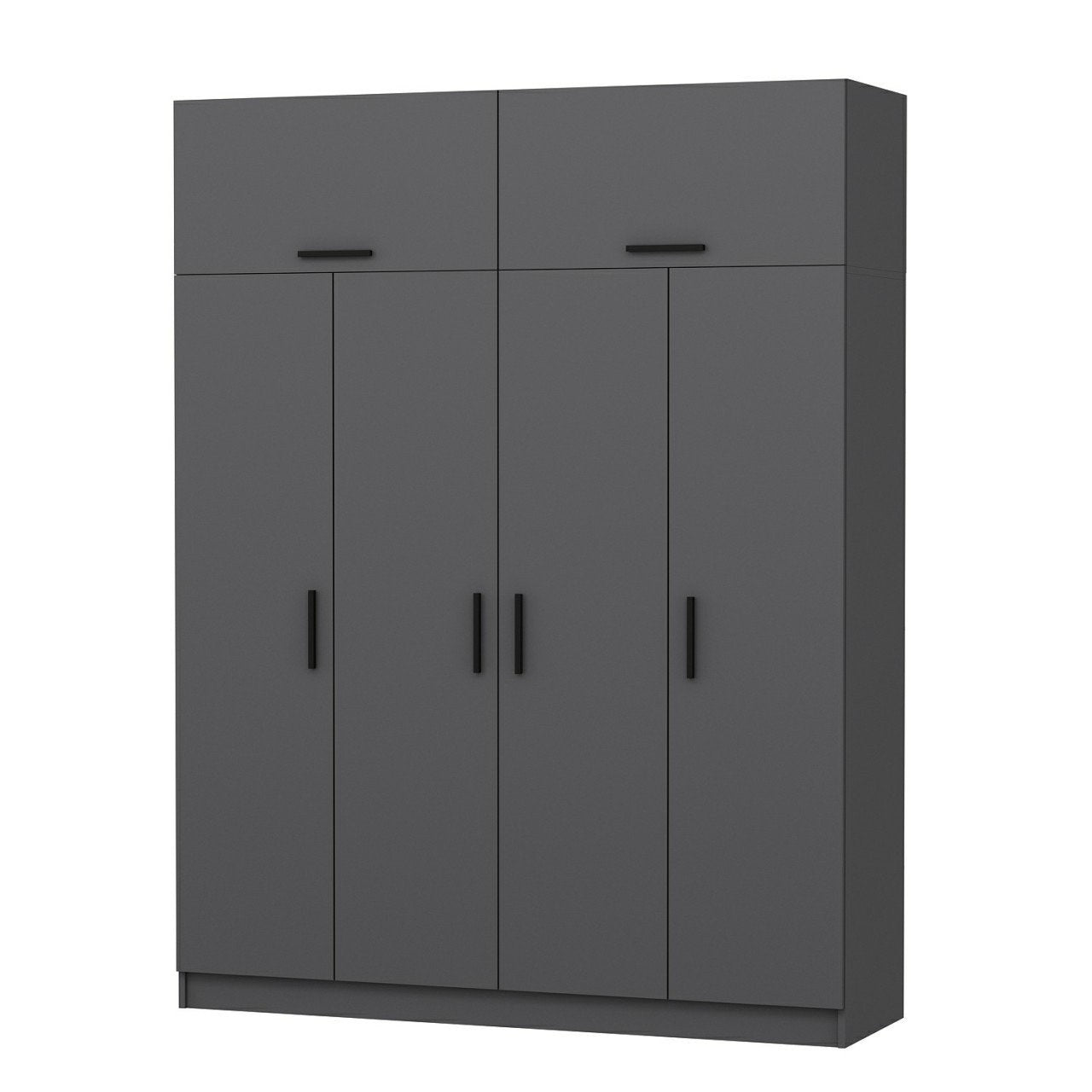 Ντουλάπα 180x235x52 εκ Ανθρακί 506MNR2661