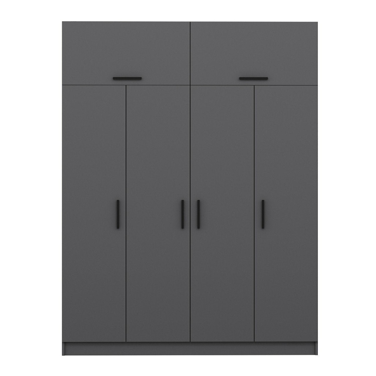 Ντουλάπα 180x255x52 εκ Ανθρακί 506MNR2662