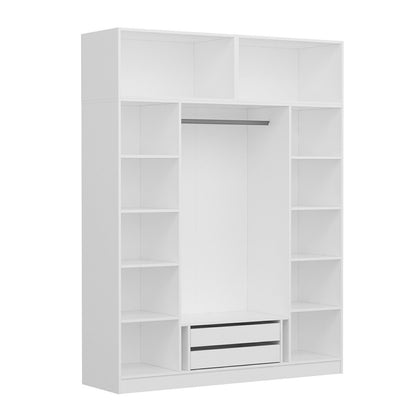 Ντουλάπα 180x235x52 εκ Λευκό 506MNR2673