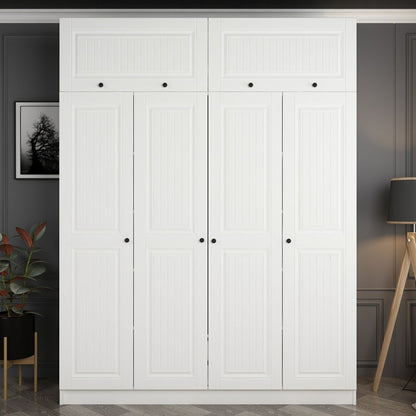 Ντουλάπα 180x255x52 εκ Λευκό 506MNR2674