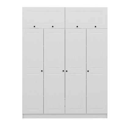 Ντουλάπα 180x255x52 εκ Λευκό 506MNR2674