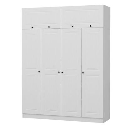 Ντουλάπα 180x255x52 εκ Λευκό 506MNR2674