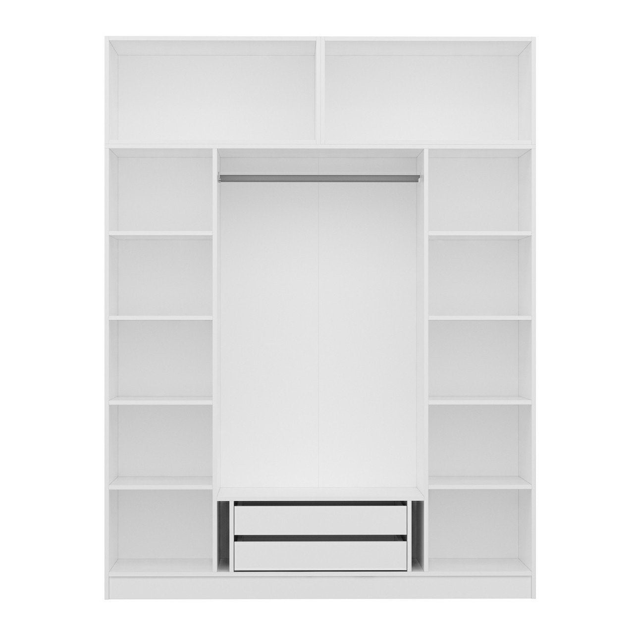 Ντουλάπα 180x255x52 εκ Λευκό 506MNR2674