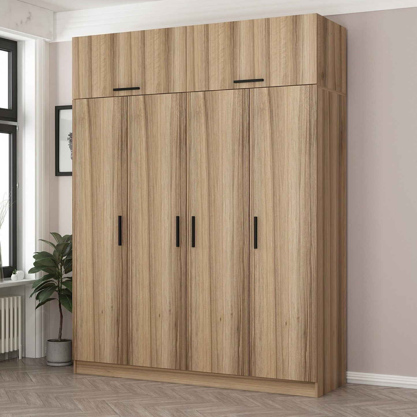 Ντουλάπα 180x235x52 εκ Dore 506MNR2675
