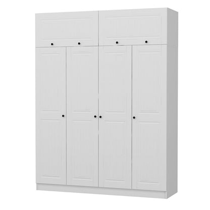 Ντουλάπα 180x210x52 εκ Λευκό 506MNR2680