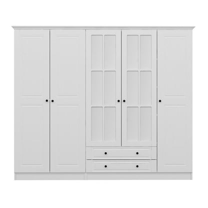 Ντουλάπα 225x190x52 εκ Λευκό 506MNR2683