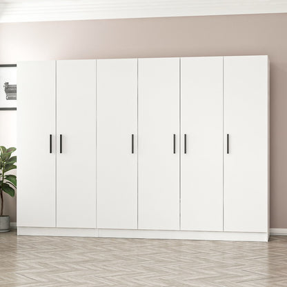 Ντουλάπα 270x190x52 εκ Λευκό 506MNR2694