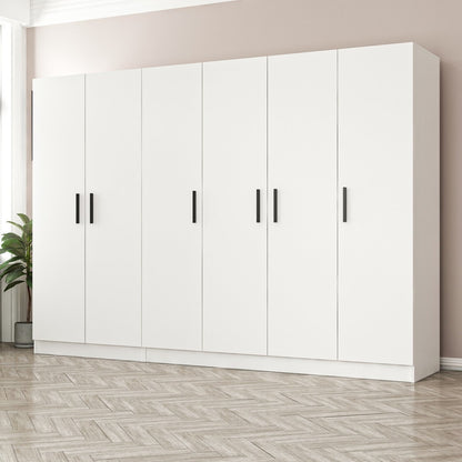 Ντουλάπα 270x190x52 εκ Λευκό 506MNR2694