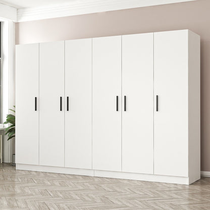 Ντουλάπα 270x210x52 εκ Λευκό 506MNR2697