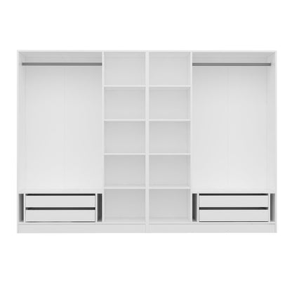 Ντουλάπα 270x210x52 εκ Λευκό 506MNR2697