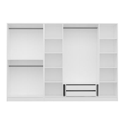 Ντουλάπα 270x190x52 εκ Λευκό 506MNR2707