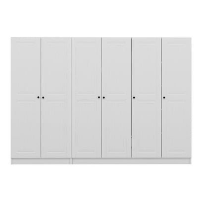 Ντουλάπα 270x190x52 εκ Λευκό 506MNR2707