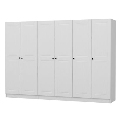 Ντουλάπα 270x190x52 εκ Λευκό 506MNR2707