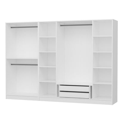 Ντουλάπα 270x210x52 εκ Λευκό 506MNR2708