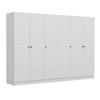 Ντουλάπα 270x190x52 εκ Λευκό 506MNR2709
