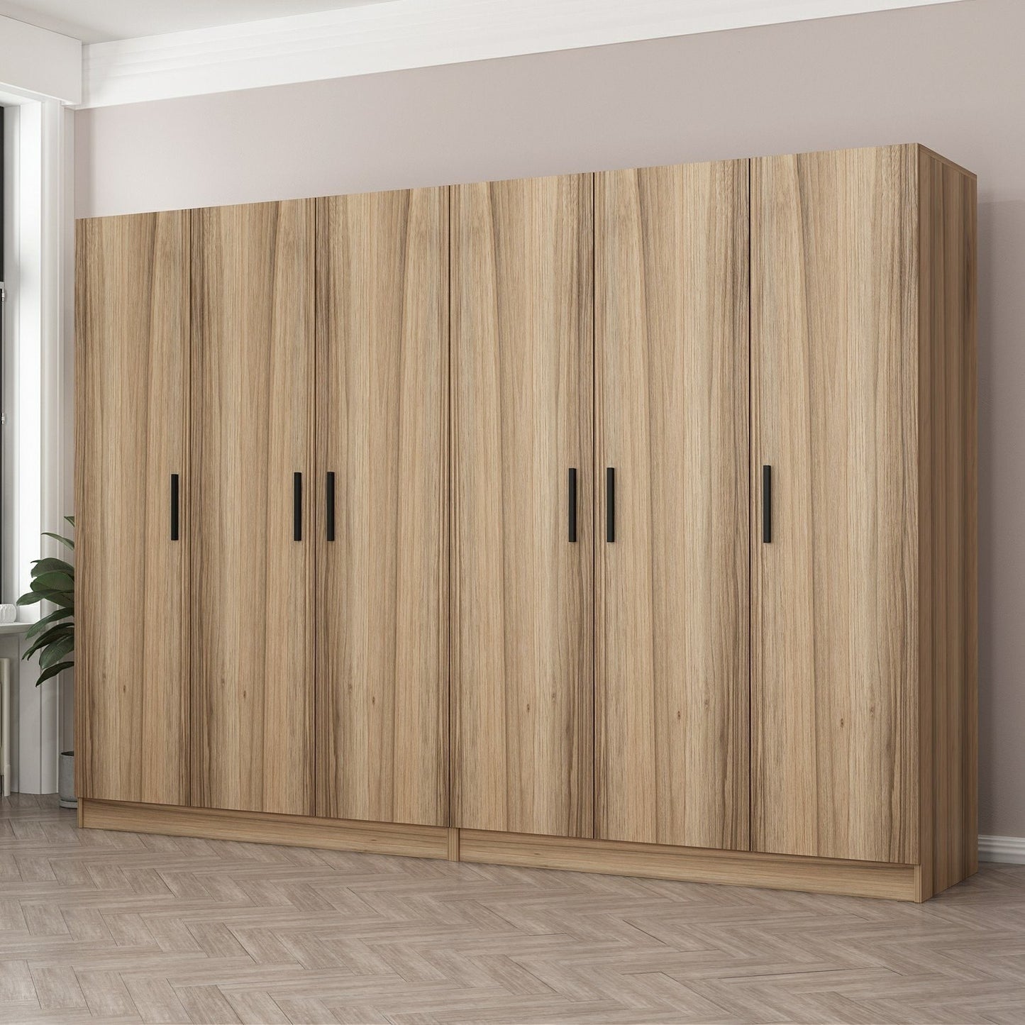 Ντουλάπα 270x190x52 εκ Dore 506MNR2750