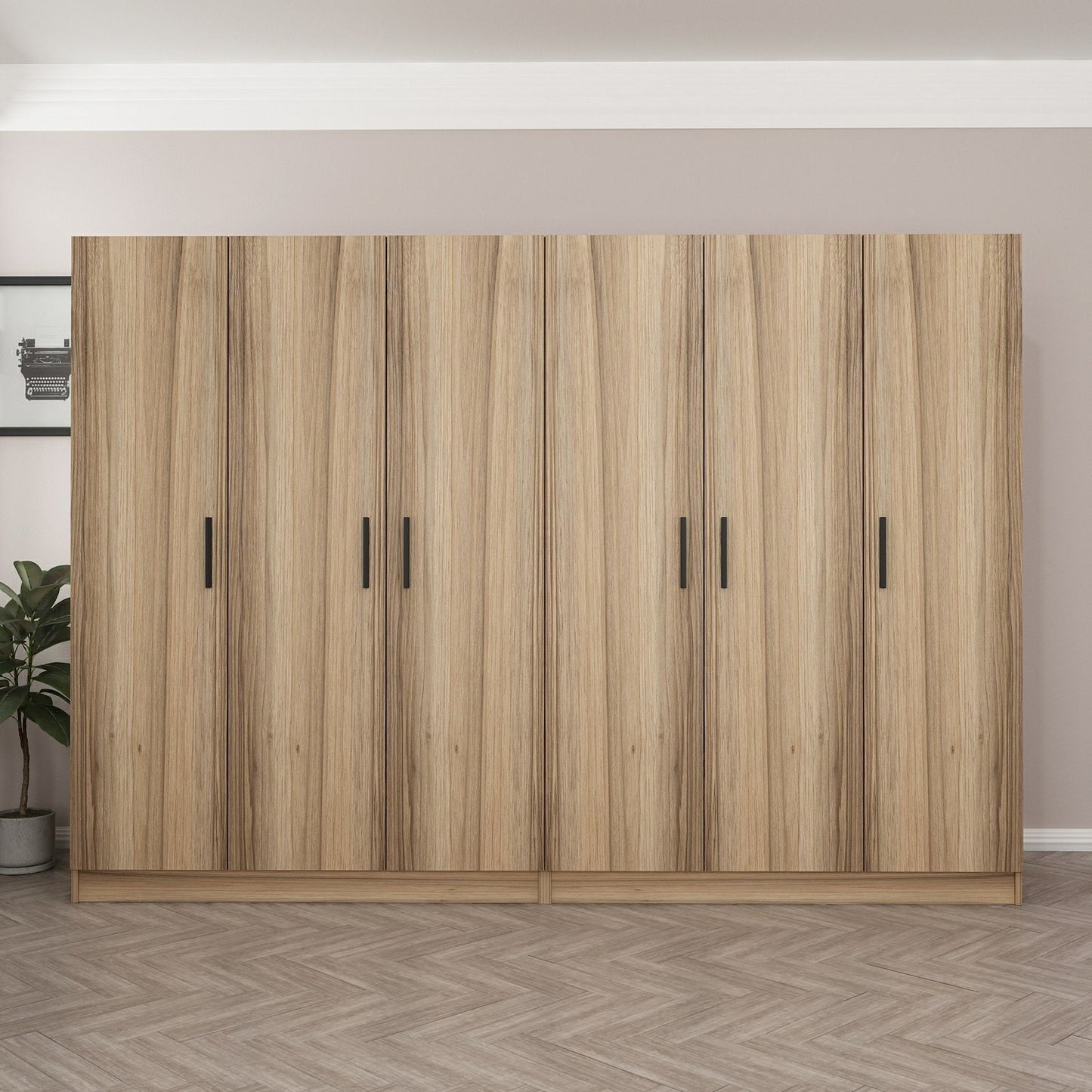 Ντουλάπα 270x190x52 εκ Dore 506MNR2750