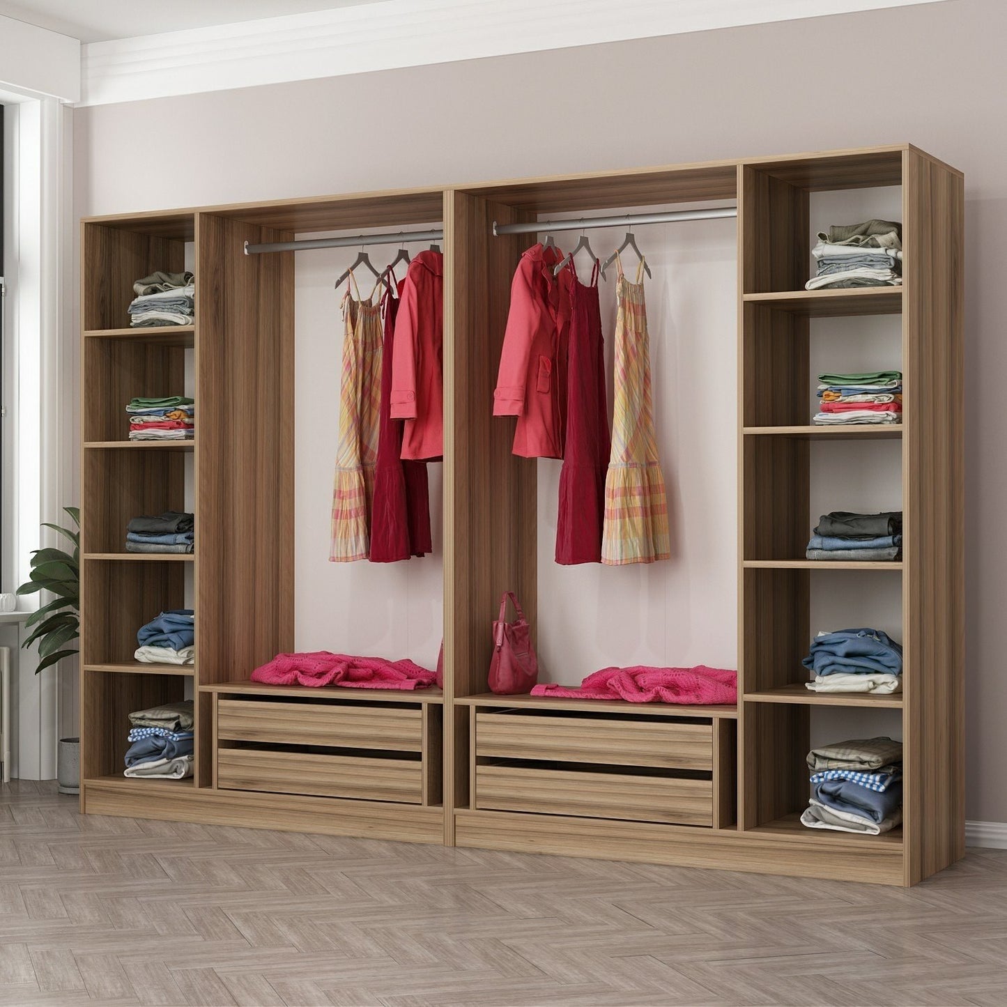 Ντουλάπα 270x210x52 εκ Dore 506MNR2751