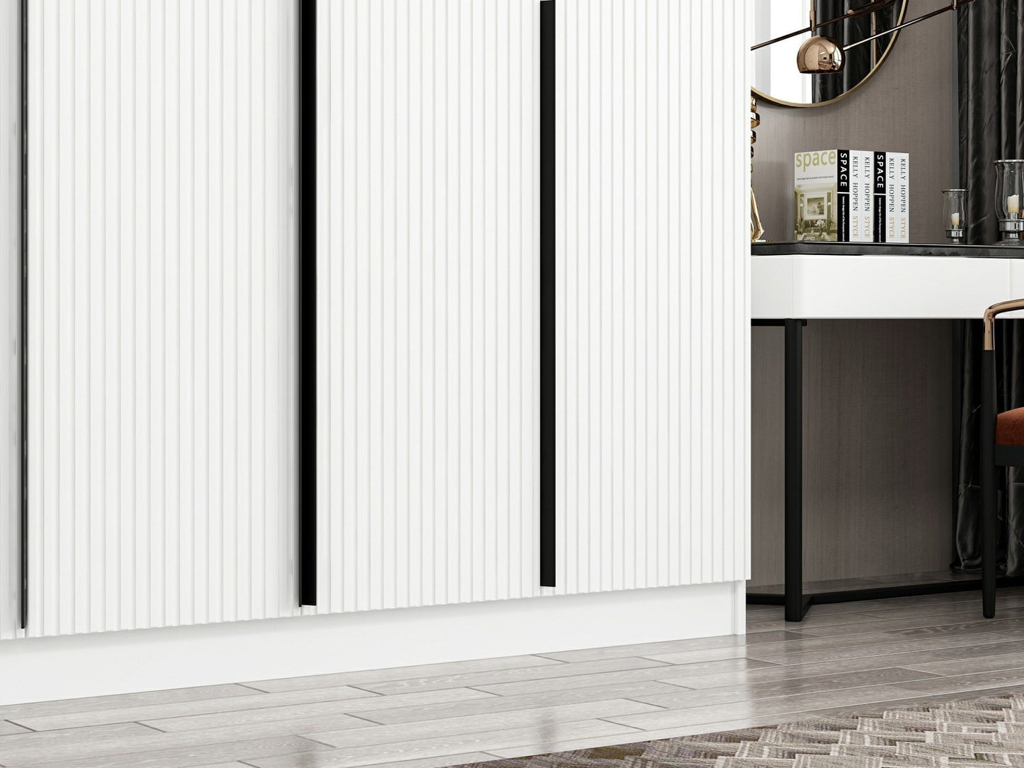 Ντουλάπα 270x210x52 εκ Λευκό 506MNR2759