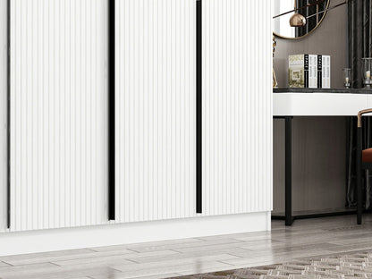 Ντουλάπα 270x210x52 εκ Λευκό 506MNR2759