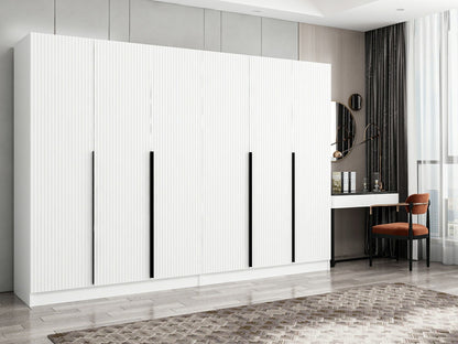 Ντουλάπα 270x210x52 εκ Λευκό 506MNR2760