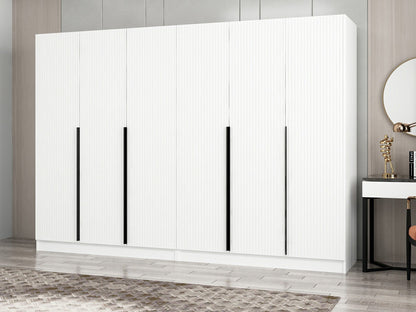 Ντουλάπα 270x210x52 εκ Λευκό 506MNR2760