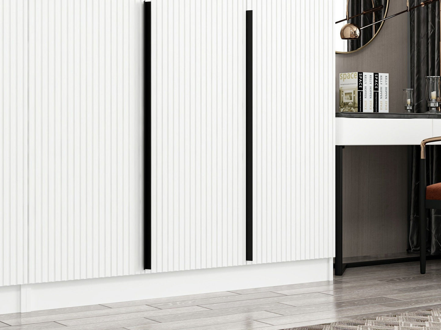 Ντουλάπα 270x210x52 εκ Λευκό 506MNR2760