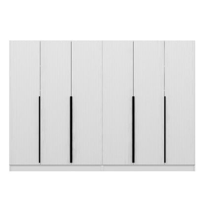 Ντουλάπα 270x210x52 εκ Λευκό 506MNR2760